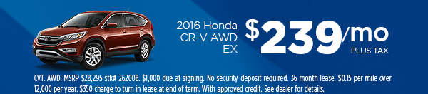 0% on New Hondas through This Weekend!